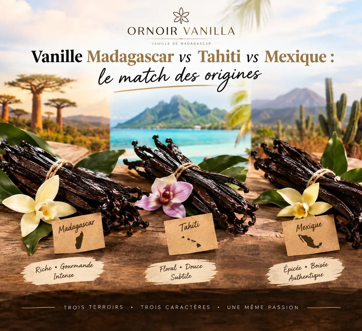 Vanille Madagascar vs Tahiti vs Mexique : le match des origines