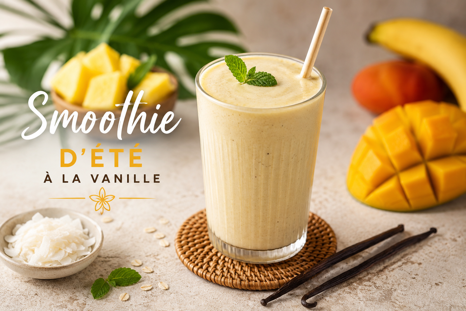 Smoothie à la vanille : onctueux, naturel et plein d'énergie | Or Noir Vanilla