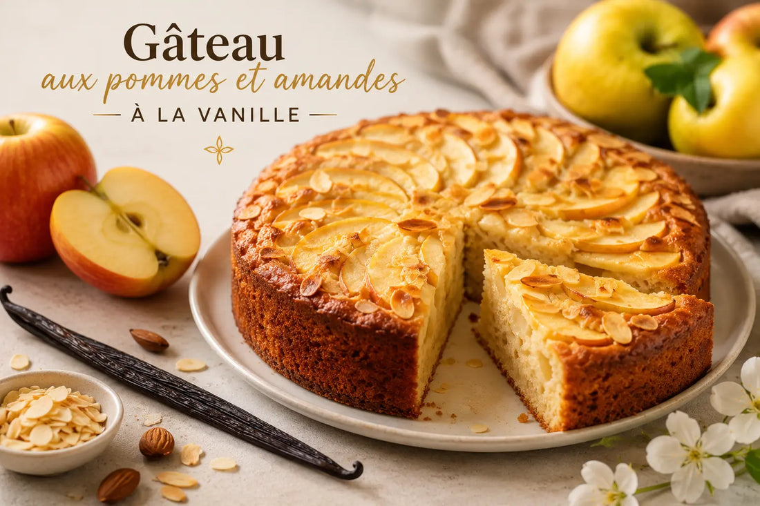 Gâteau aux pommes et aux amandes : moelleux, fondant et inratable | Or Noir Vanilla Or noir vanilla