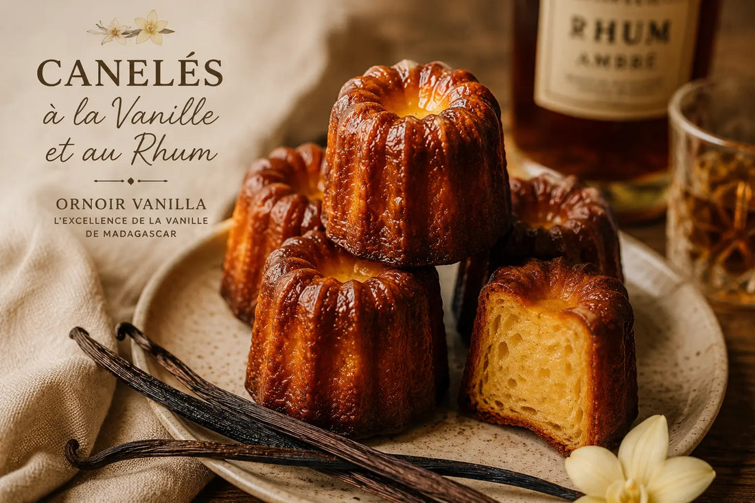 Cannelés à la vanille et au rhum – Recette avec vanille Grand Cru Madagascar | Or Noir Vanilla Or noir vanilla