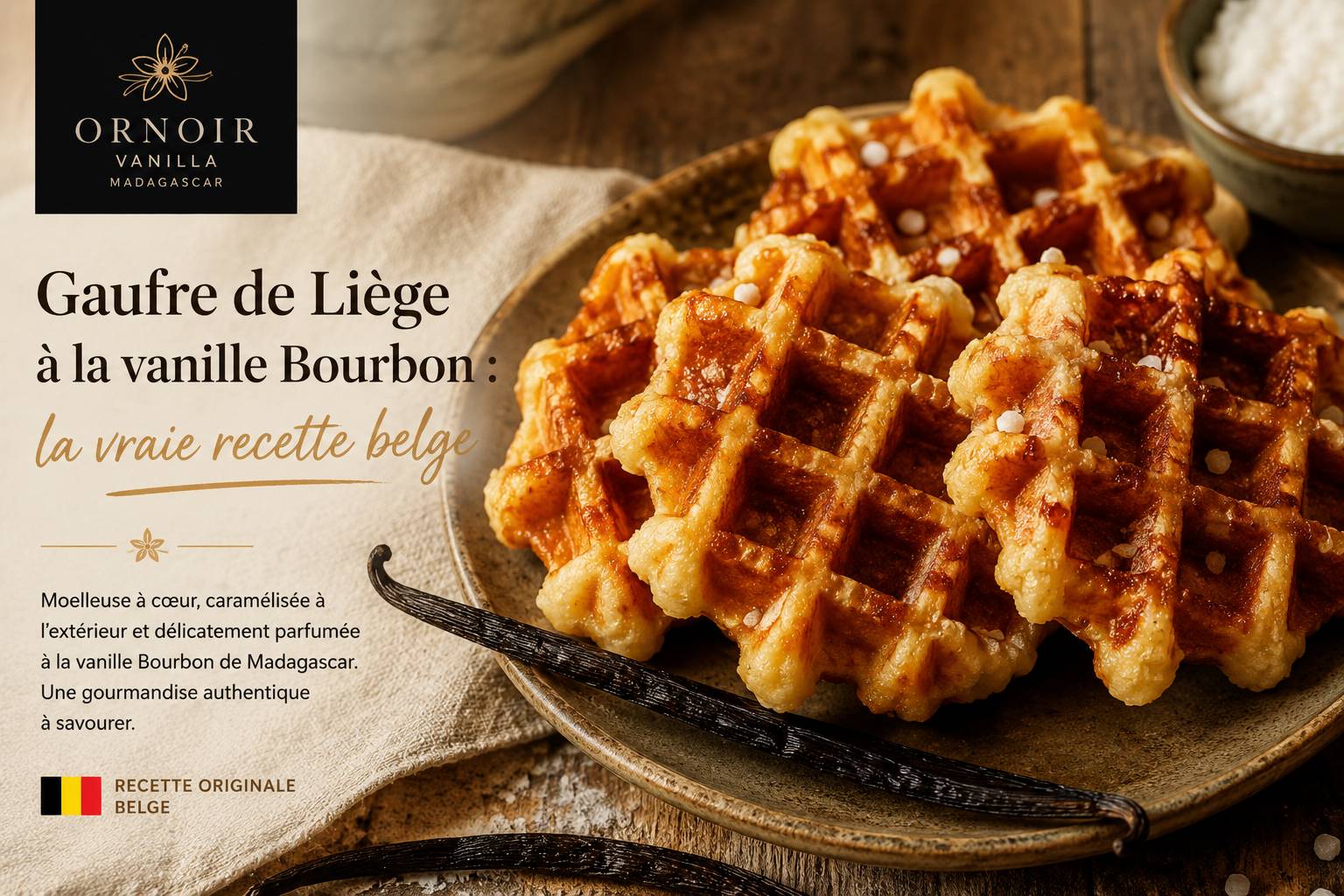 Gaufre de Liège à la vanille Bourbon : la vraie recette belge