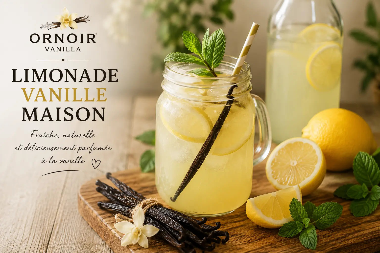 Limonade vanille maison : la recette ultra-fraîche de l'été