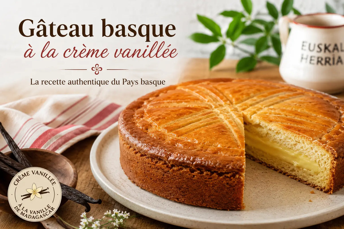 Gâteau basque à la crème vanillée : la recette du Pays basque