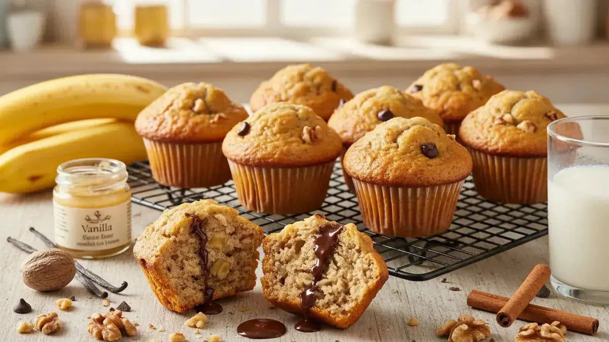 🧁Muffins Banane à la Vanille de Madagascar - Or noir vanilla