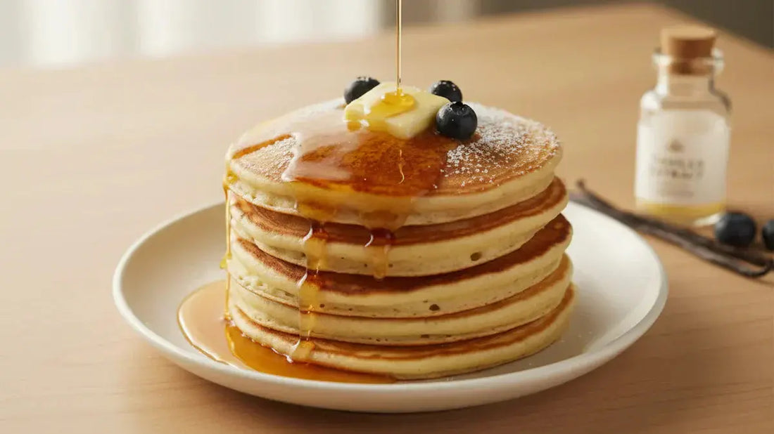 Pancakes Moelleux au Beurre et à la Vanille Bourbon de Madagascar - Or noir vanilla