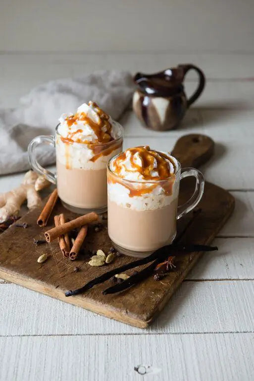 Chai Latte Caramel Salé à la Vanille Bourbon de Madagascar — La Boisson Gourmande de l'Automne - Or noir vanilla