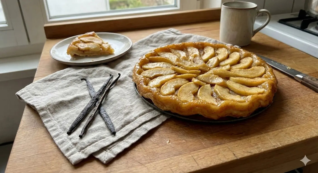 Tarte aux Pommes Caramélisées à la Vanille de Madagascar - Or noir vanilla