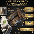 Pack découverte : 5 gousses vanille  XL bourbon Grand cru Madagascar Grade A Or noir vanilla