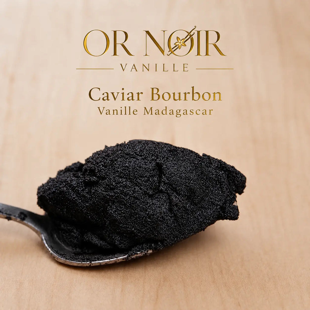 NOUVEAU : Caviar de Vanille Bourbon Madagascar - Grains de gousse de vanille Or noir vanilla