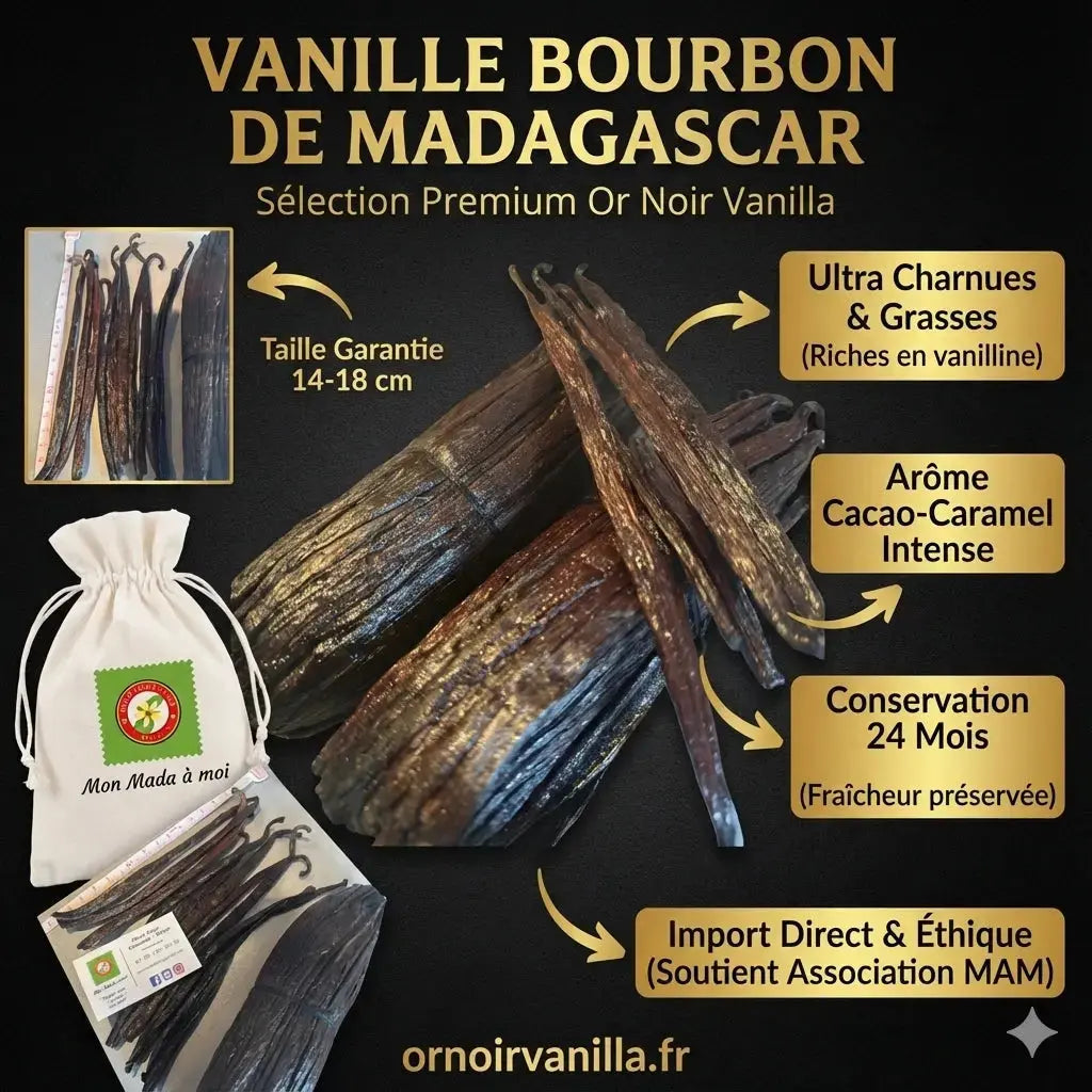 🎁 Pack découverte 5 gousses de vanille Bourbon Madagascar Grade A (100% off)