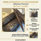 Pack Gourmand 10 gousses de Vanille Bourbon Madagascar Grade A