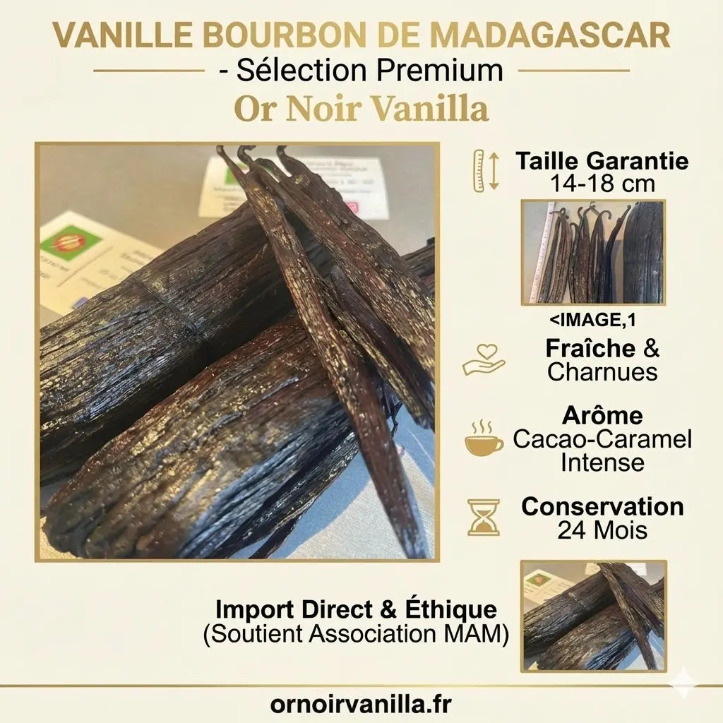 Pack Gourmand 10 gousses de Vanille Bourbon Madagascar Grade A
