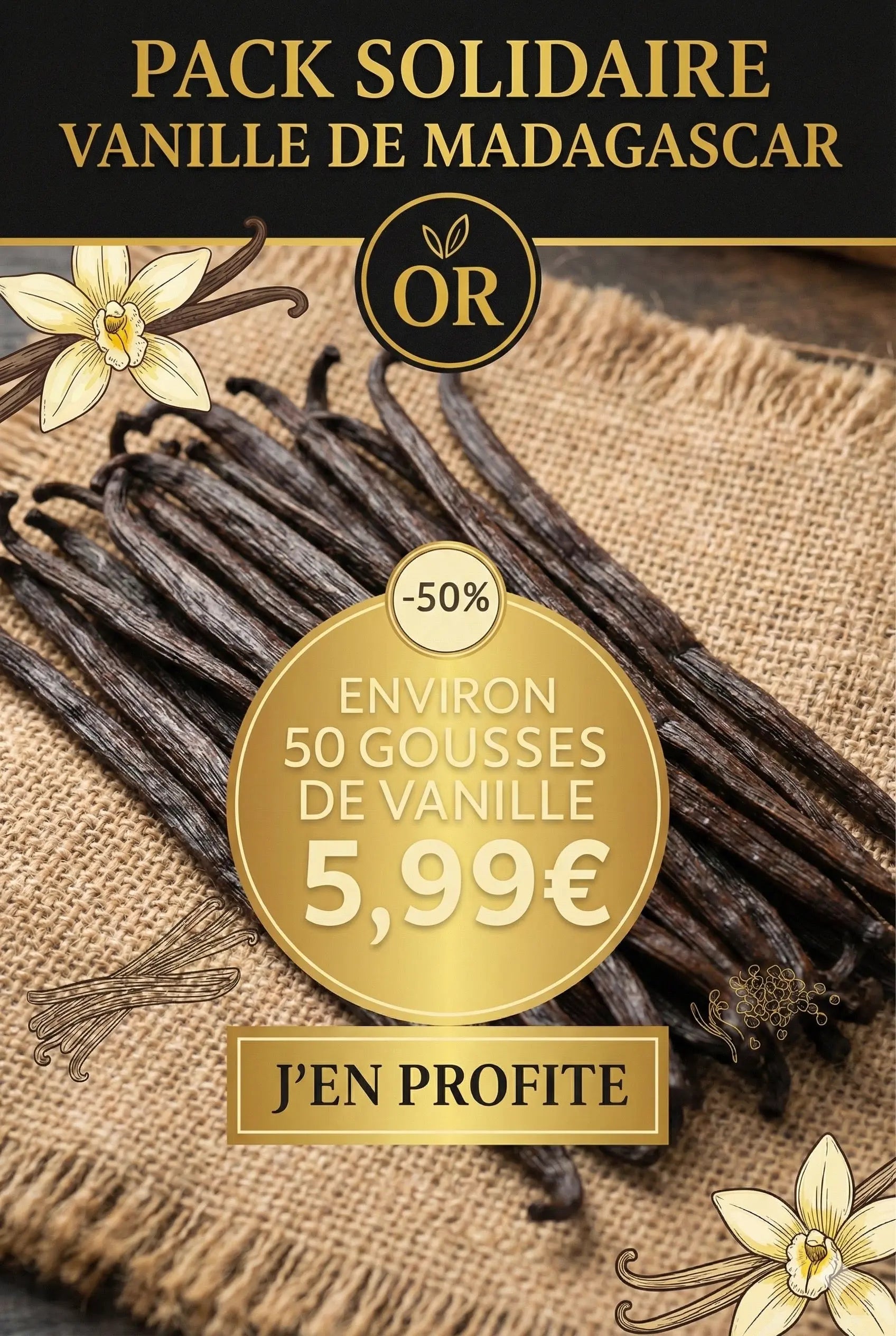 🔥 NOUVEAU Pack solidaire 50 GOUSSES  Eco-saveur Grade B