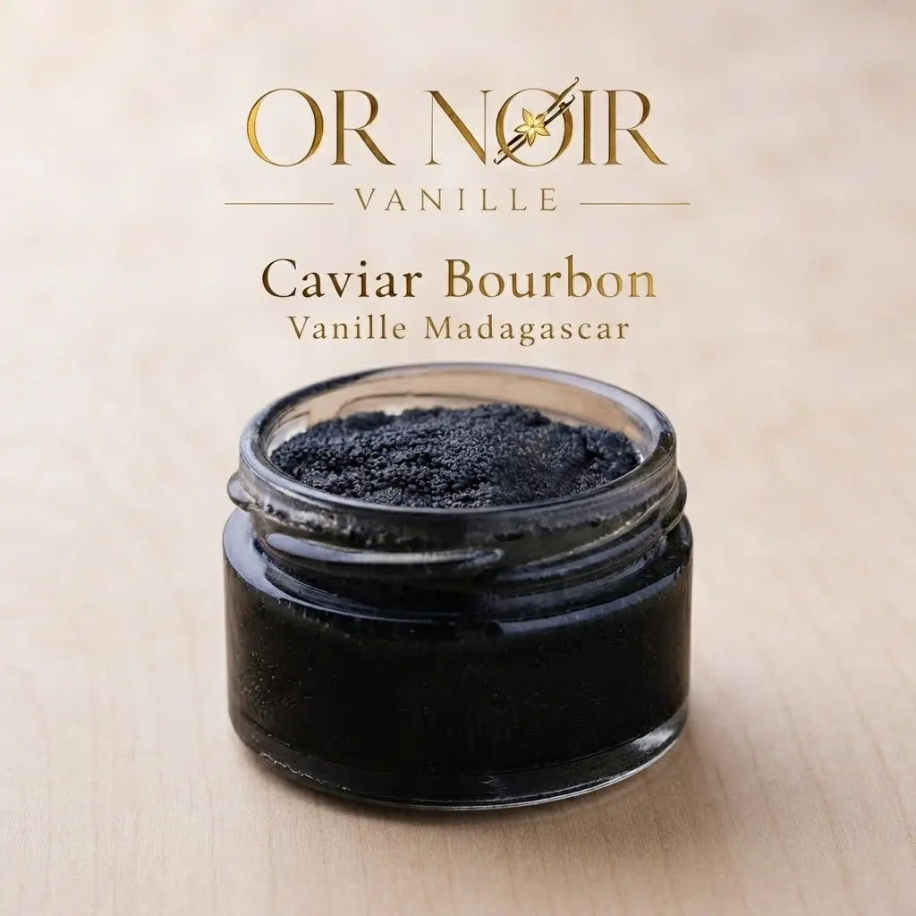 NOUVEAU : Caviar de Vanille Bourbon Madagascar - Grains de gousse de vanille Or noir vanilla